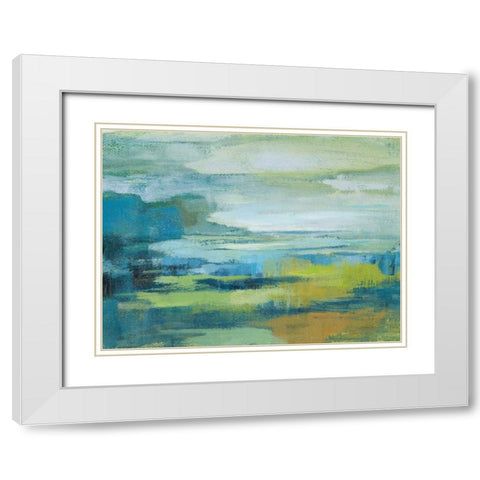 Early Spring Lake White Modern Wood Framed Art Print with Double Matting by Vassileva, Silvia