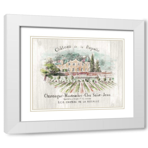 Chateau Royalle on Wood Color White Modern Wood Framed Art Print with Double Matting by Nai, Danhui