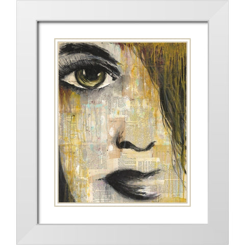 Eye of the Beholder I White Modern Wood Framed Art Print with Double Matting by Courtney, Prahl