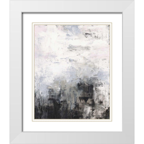 Oracle III White Modern Wood Framed Art Print with Double Matting by Prahl, Courtney