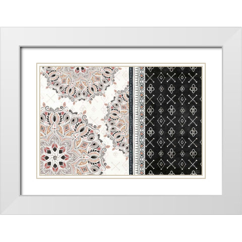 Kasbah Crush II White Modern Wood Framed Art Print with Double Matting by June, Dina