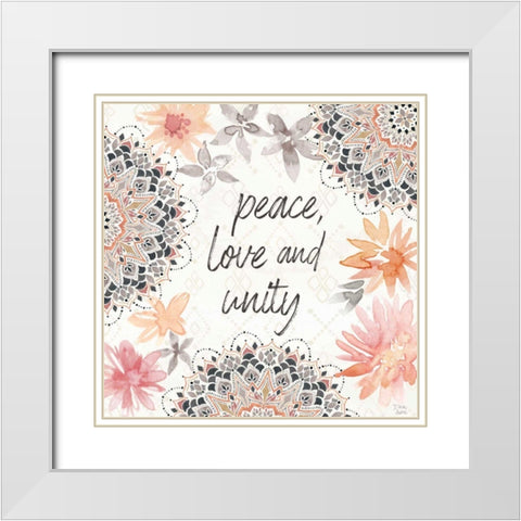 Kasbah Crush VII White Modern Wood Framed Art Print with Double Matting by June, Dina