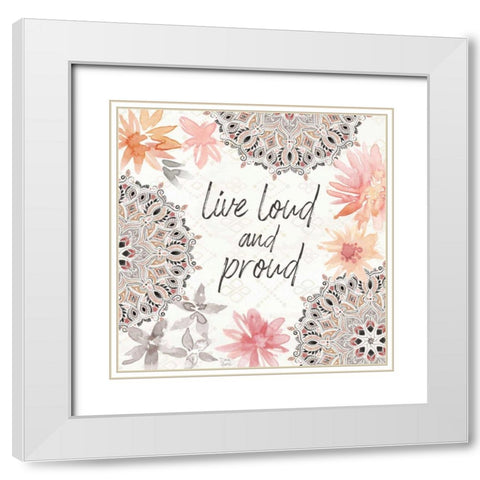 Kasbah Crush VIII White Modern Wood Framed Art Print with Double Matting by June, Dina