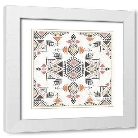 Kasbah Crush X White Modern Wood Framed Art Print with Double Matting by June, Dina