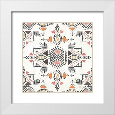 Kasbah Crush X White Modern Wood Framed Art Print with Double Matting by June, Dina
