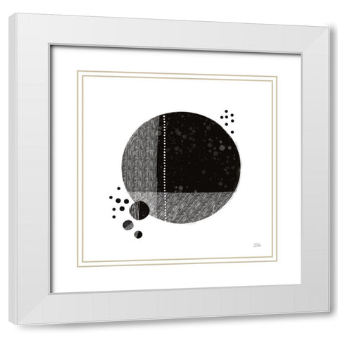 Tribeca I White Modern Wood Framed Art Print with Double Matting by Averinos, Melissa