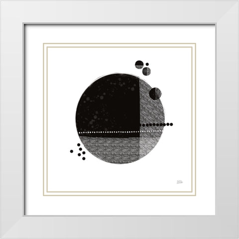 Tribeca II White Modern Wood Framed Art Print with Double Matting by Averinos, Melissa