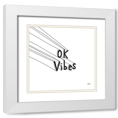 Cool Sayings I BW White Modern Wood Framed Art Print with Double Matting by Averinos, Melissa