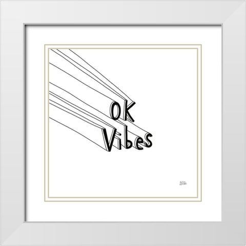 Cool Sayings I BW White Modern Wood Framed Art Print with Double Matting by Averinos, Melissa