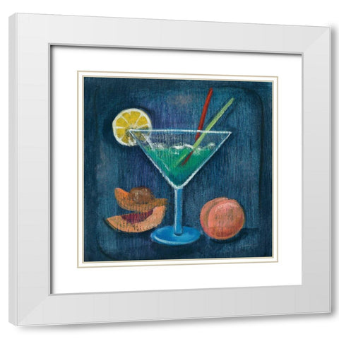 Cheers II White Modern Wood Framed Art Print with Double Matting by Vassileva, Silvia