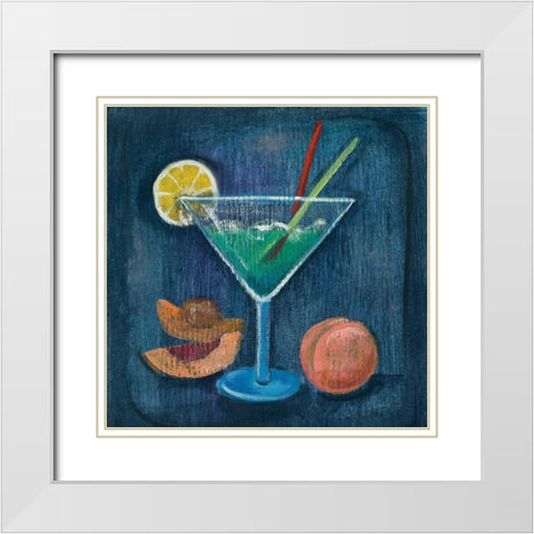 Cheers II White Modern Wood Framed Art Print with Double Matting by Vassileva, Silvia