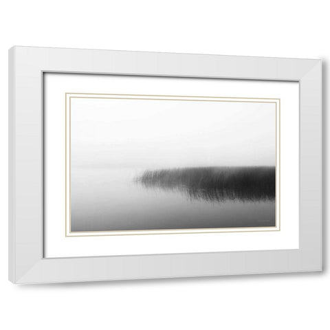 Clyde River White Modern Wood Framed Art Print with Double Matting by Marshall, Laura