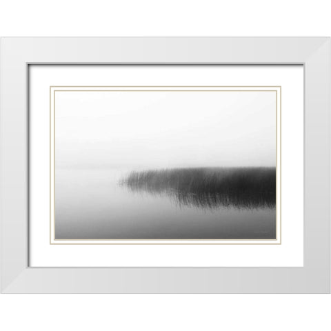 Clyde River White Modern Wood Framed Art Print with Double Matting by Marshall, Laura