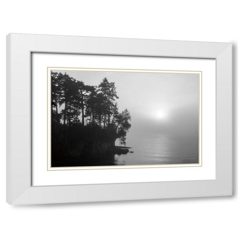 Tongue Point White Modern Wood Framed Art Print with Double Matting by Marshall, Laura