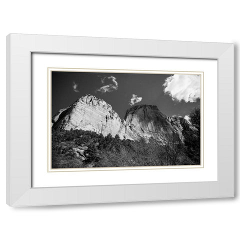 Kolob Canyons I White Modern Wood Framed Art Print with Double Matting by Marshall, Laura