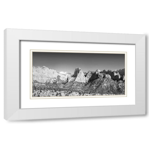 Kolob Canyons II White Modern Wood Framed Art Print with Double Matting by Marshall, Laura