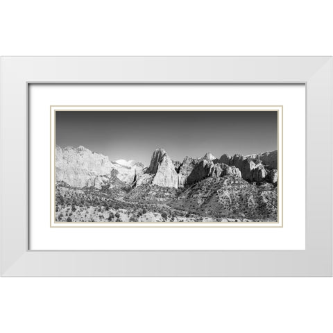 Kolob Canyons II White Modern Wood Framed Art Print with Double Matting by Marshall, Laura