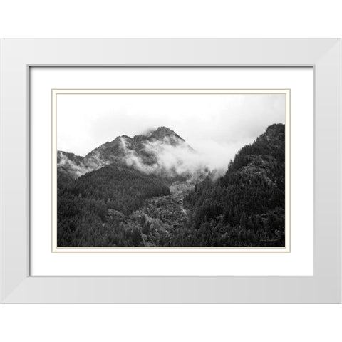 North Cascades I White Modern Wood Framed Art Print with Double Matting by Marshall, Laura
