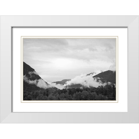 North Cascades II White Modern Wood Framed Art Print with Double Matting by Marshall, Laura