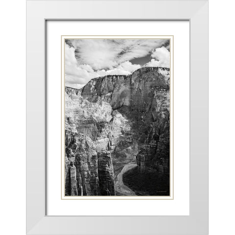 Scouts Landing II White Modern Wood Framed Art Print with Double Matting by Marshall, Laura