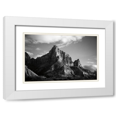 The Watchman I White Modern Wood Framed Art Print with Double Matting by Marshall, Laura