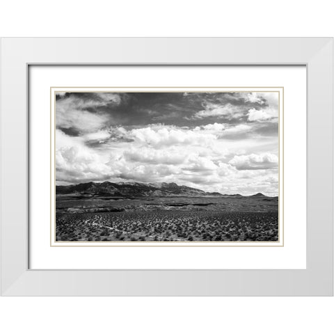 Virgin Mountains I White Modern Wood Framed Art Print with Double Matting by Marshall, Laura