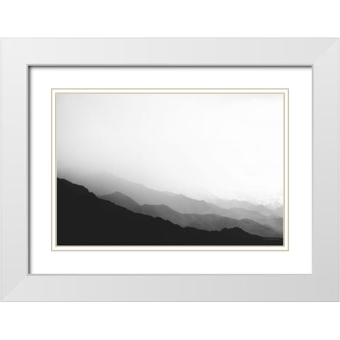 Virgin Mountains II White Modern Wood Framed Art Print with Double Matting by Marshall, Laura