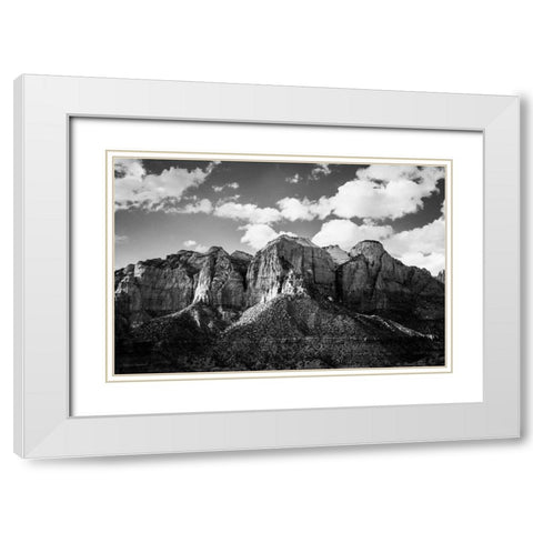 Zion Canyon I White Modern Wood Framed Art Print with Double Matting by Marshall, Laura