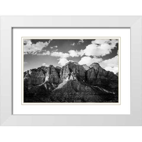 Zion Canyon I White Modern Wood Framed Art Print with Double Matting by Marshall, Laura