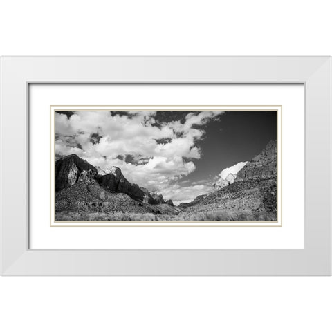 Zion Canyon II White Modern Wood Framed Art Print with Double Matting by Marshall, Laura