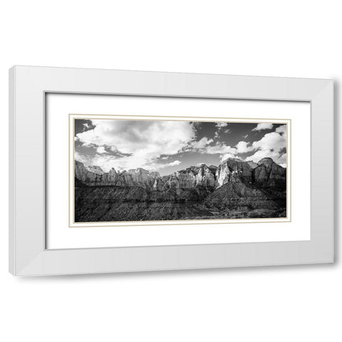 Zion Canyon III White Modern Wood Framed Art Print with Double Matting by Marshall, Laura