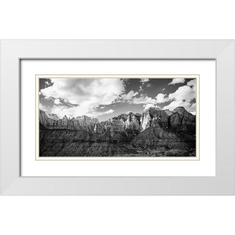 Zion Canyon III White Modern Wood Framed Art Print with Double Matting by Marshall, Laura