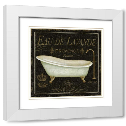 Bain de Luxe I White Modern Wood Framed Art Print with Double Matting by Brissonnet, Daphne