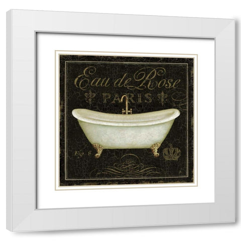 Bain de Luxe II White Modern Wood Framed Art Print with Double Matting by Brissonnet, Daphne