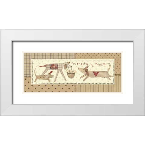 Walk in the Park I White Modern Wood Framed Art Print with Double Matting by Pela Studio