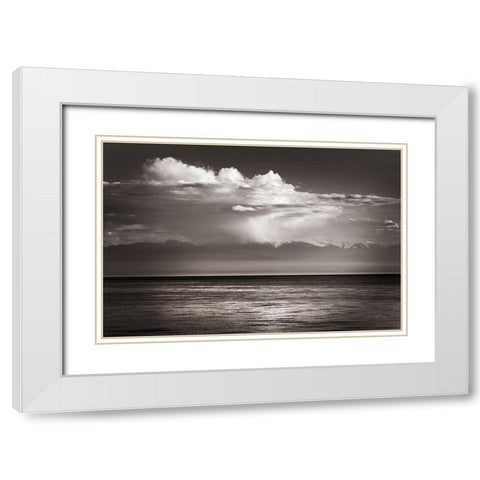 Straight of Juan de Fuca White Modern Wood Framed Art Print with Double Matting by Majchrowicz, Alan