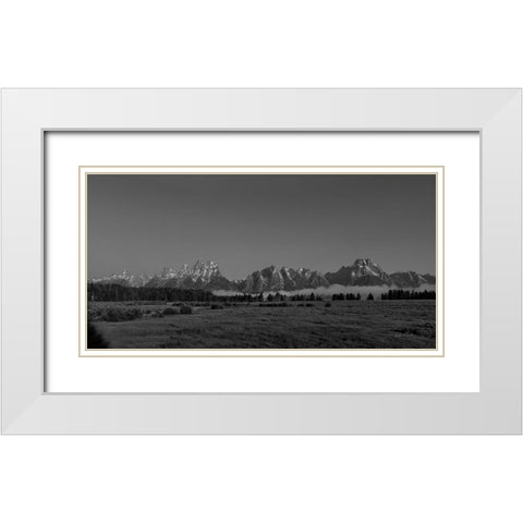 Grand Tetons I White Modern Wood Framed Art Print with Double Matting by Eichman, Andre