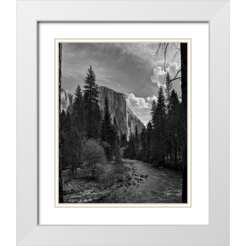 Yosemite II White Modern Wood Framed Art Print with Double Matting by Eichman, Andre