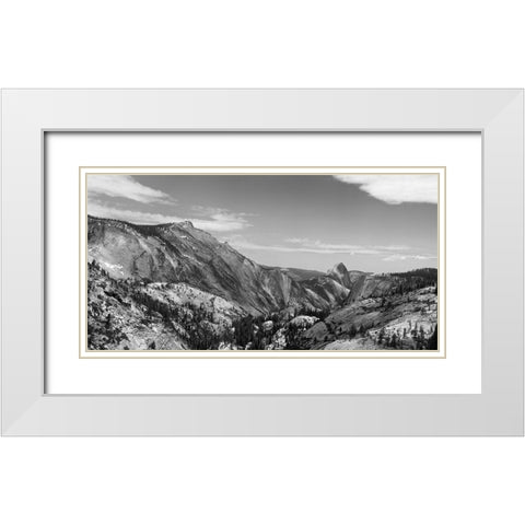 Yosemite III White Modern Wood Framed Art Print with Double Matting by Eichman, Andre