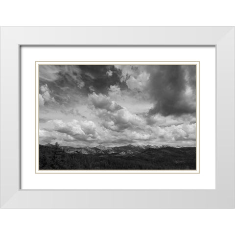 Yosemite V White Modern Wood Framed Art Print with Double Matting by Eichman, Andre