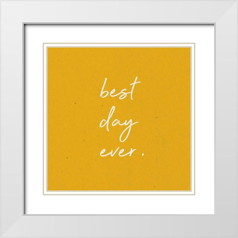 Gentle Words II White Modern Wood Framed Art Print with Double Matting by Wild Apple Portfolio