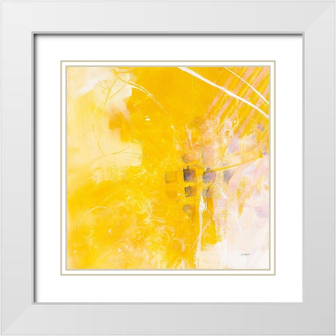 Understatement Crop White Modern Wood Framed Art Print with Double Matting by Schick, Mike