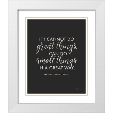 Words of Wisdom III White Modern Wood Framed Art Print with Double Matting by Thorns, Becky
