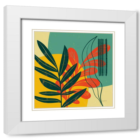 Mid Century Modern I White Modern Wood Framed Art Print with Double Matting by Thorns, Becky