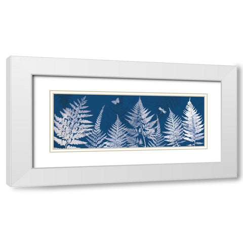True Blue I Panel White Modern Wood Framed Art Print with Double Matting by Pertiet, Katie