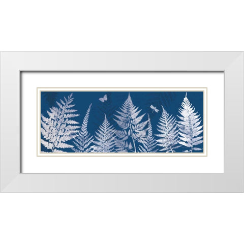 True Blue I Panel White Modern Wood Framed Art Print with Double Matting by Pertiet, Katie