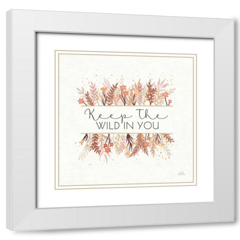 Desert Blooms I White Modern Wood Framed Art Print with Double Matting by Marshall, Laura