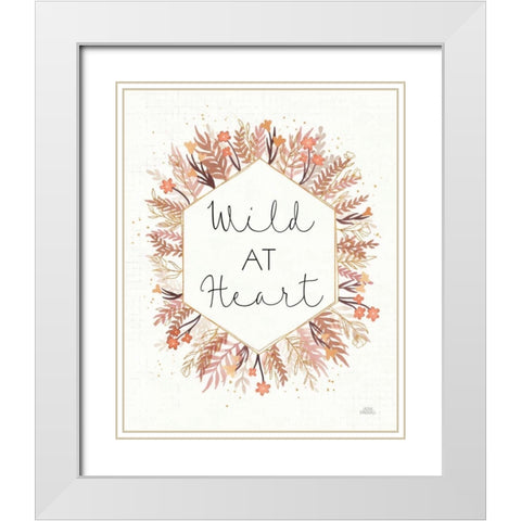 Desert Blooms III White Modern Wood Framed Art Print with Double Matting by Marshall, Laura