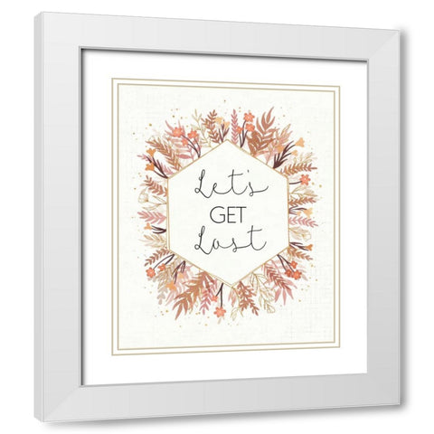 Desert Blooms IV White Modern Wood Framed Art Print with Double Matting by Marshall, Laura