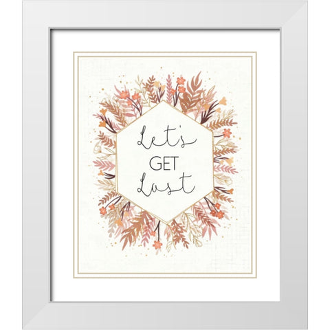 Desert Blooms IV White Modern Wood Framed Art Print with Double Matting by Marshall, Laura